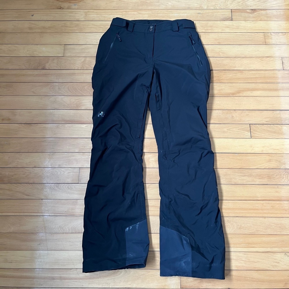 Helly Hansen Black Ski Snowboard Pants Regular Fit Size Large HH Logo
